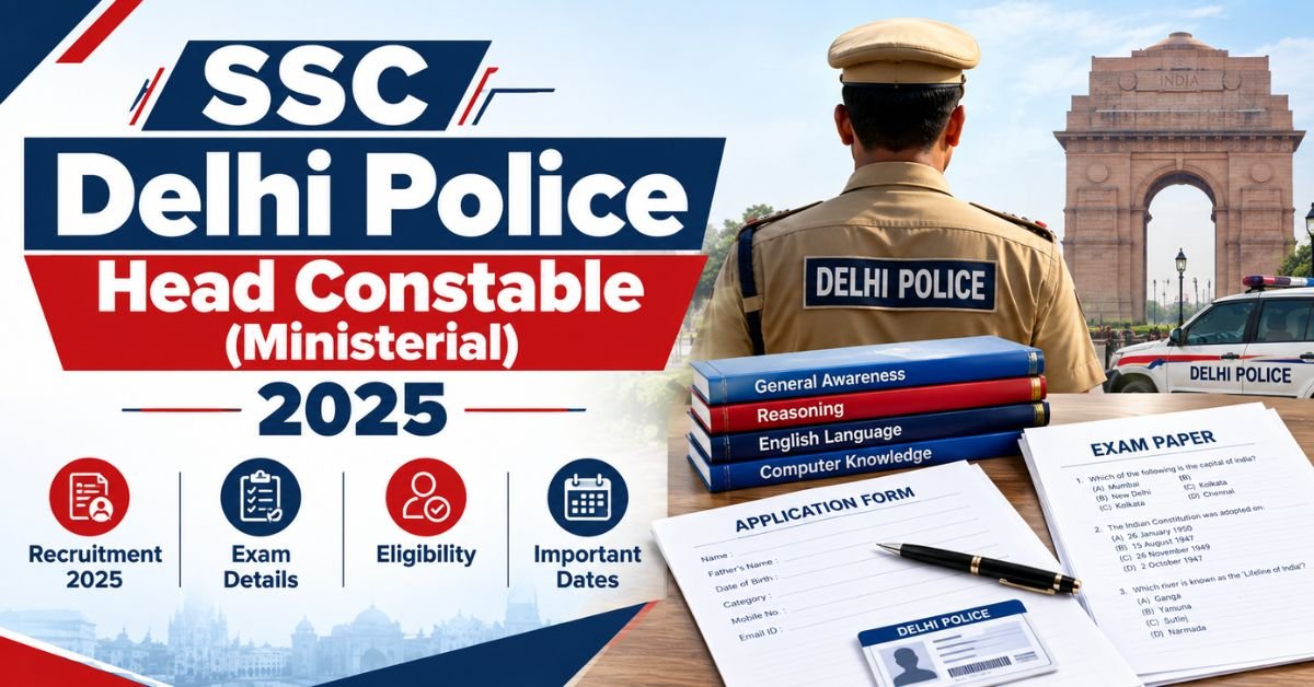 SSC Delhi Police Head Constable Ministerial 2025